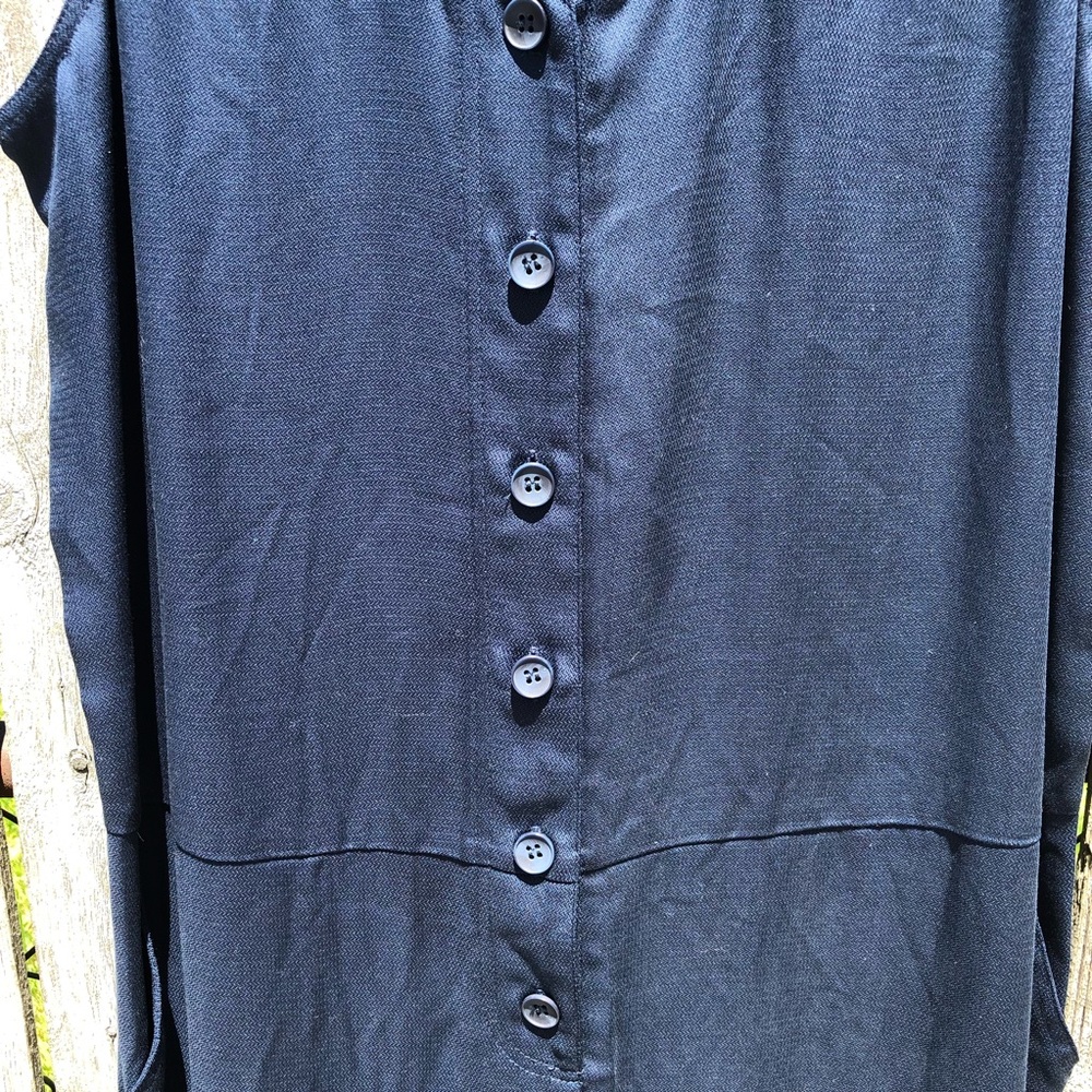 Chelsea28 Button Front Ruffle Hem Jumpsuit - Picture 5 of 7